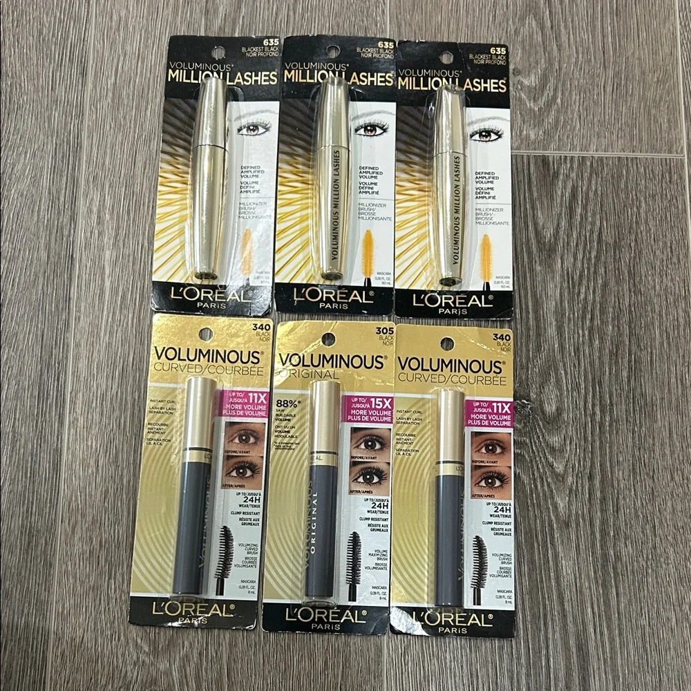 LOT OF 6X L'Oreal Voluminous Mascara Collection ( Firm Price )